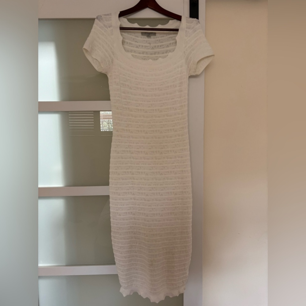 All Saints Cream Midi Dress